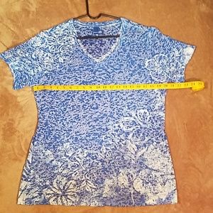 Blue Burnout Tee